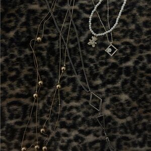 Elegant Gold and Silver Necklace Set